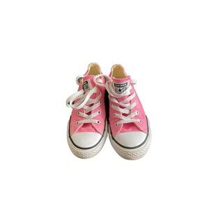 Converse All Star Canvas Low Sneakers Pink Size 2 #A1